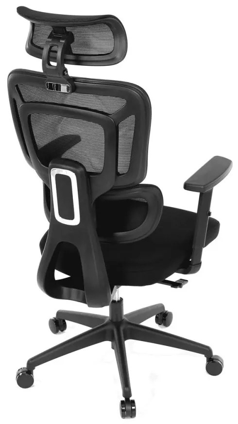 Kancelárska ergonomická stolička MARIA — látka, čierna