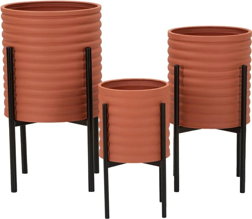 Kovové obaly na kvetináče v súprave 3 ks ø 36 cm Milly – Mauro Ferretti