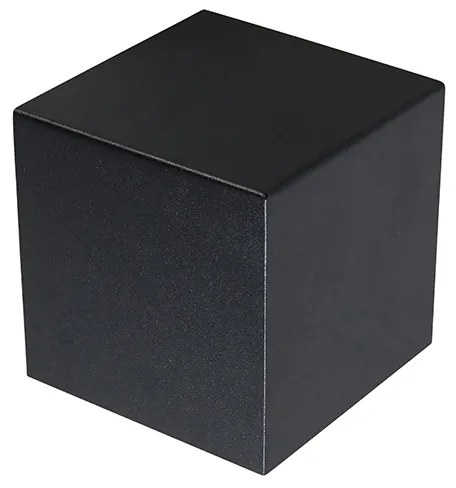 Moderné nástenné svietidlo čierne - Cube
