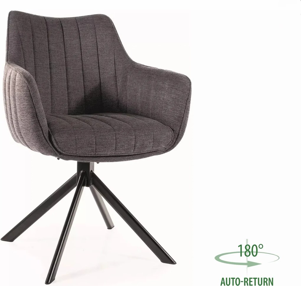 SI Stolička Azalia Brego tmavo šedá