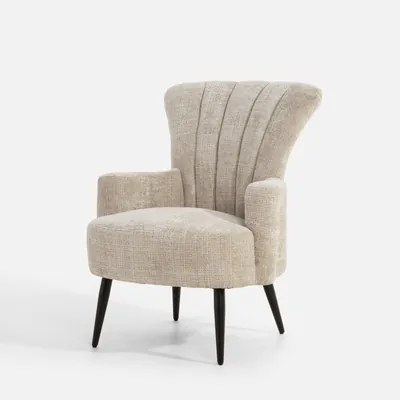 Béžové kreslo RECLANE