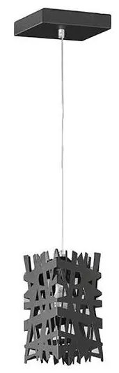 ONLI - Luster na lanku FORESTA 1xE27/15W/230V čierna