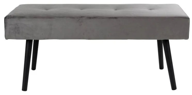 Dizajnová lavica Elaina, sivý zamat
