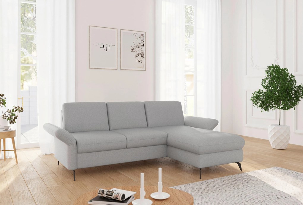 XXXLutz ROHOVÁ SEDAČKA, textil, svetlosivá Sit & More - Sedačky - 00014401614G