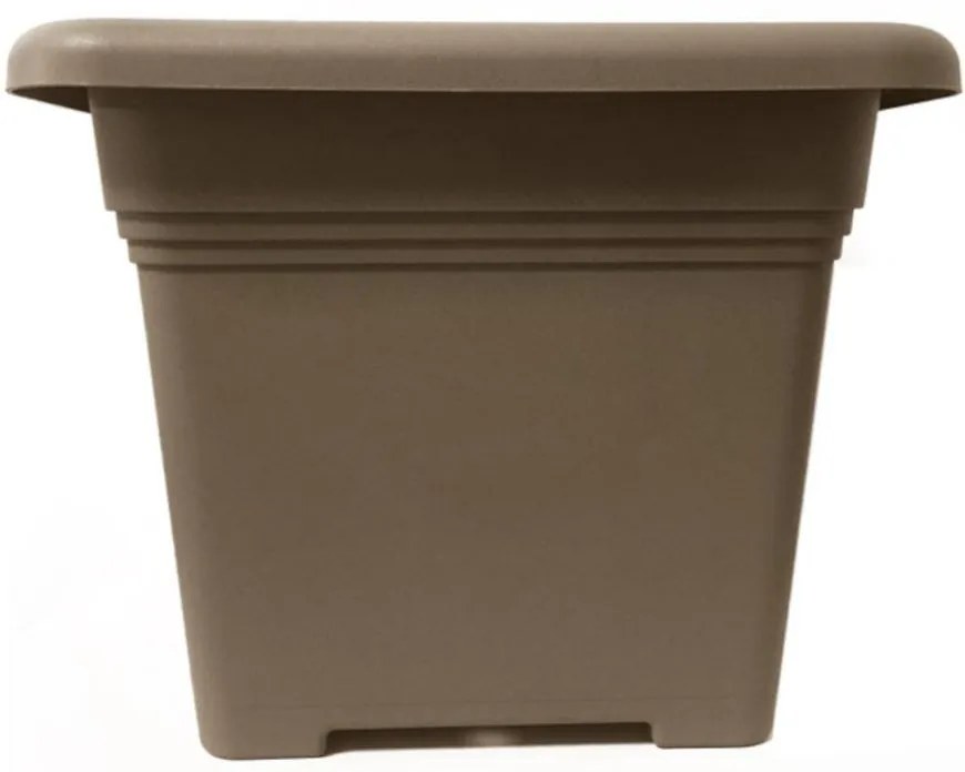 Kvetináč hranatý ZORA taupe 19cm