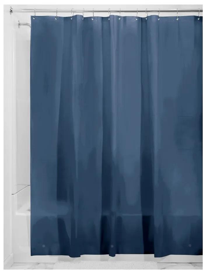 Modrý sprchový záves iDesign PEVA, 183 x 183 cm