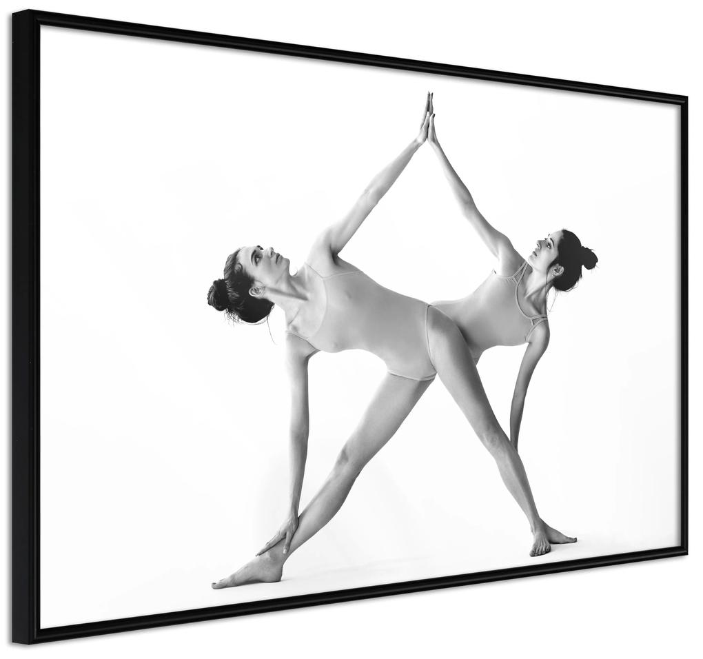 Artgeist Plagát - Yoga [Poster] Veľkosť: 90x60, Verzia: Zlatý rám