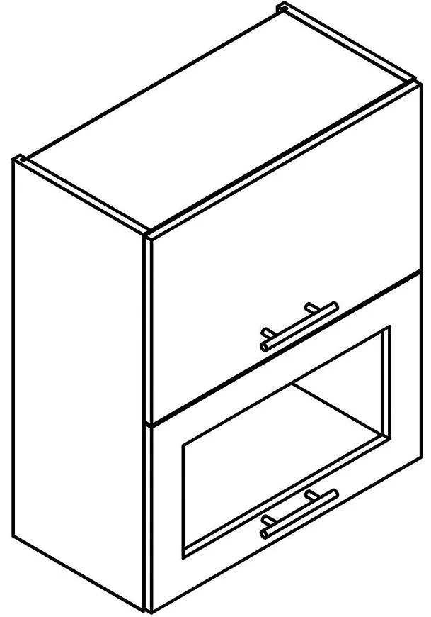 Kuchynská skrinka Denis w60grf/2 sd dub london/biela