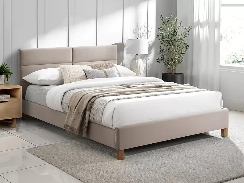 Jednolůžková čalouněná postel Sierra 120x200 Bluvel 28 béžová