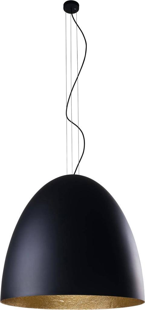 NOWODVORSKI Závesné moderné osvetlenie EGG XL, čiernozlaté