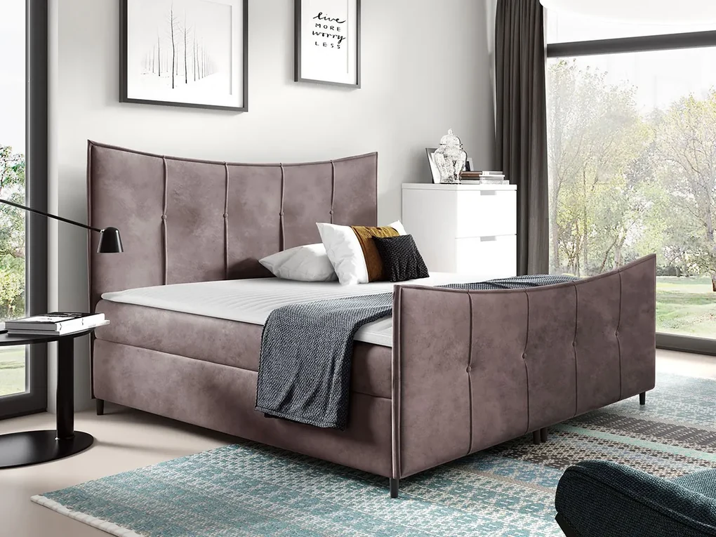 Kontinentálna posteľ Wacjo Lux, Rozmer postele: 200x200, Dostupné poťahy: Fresh 14