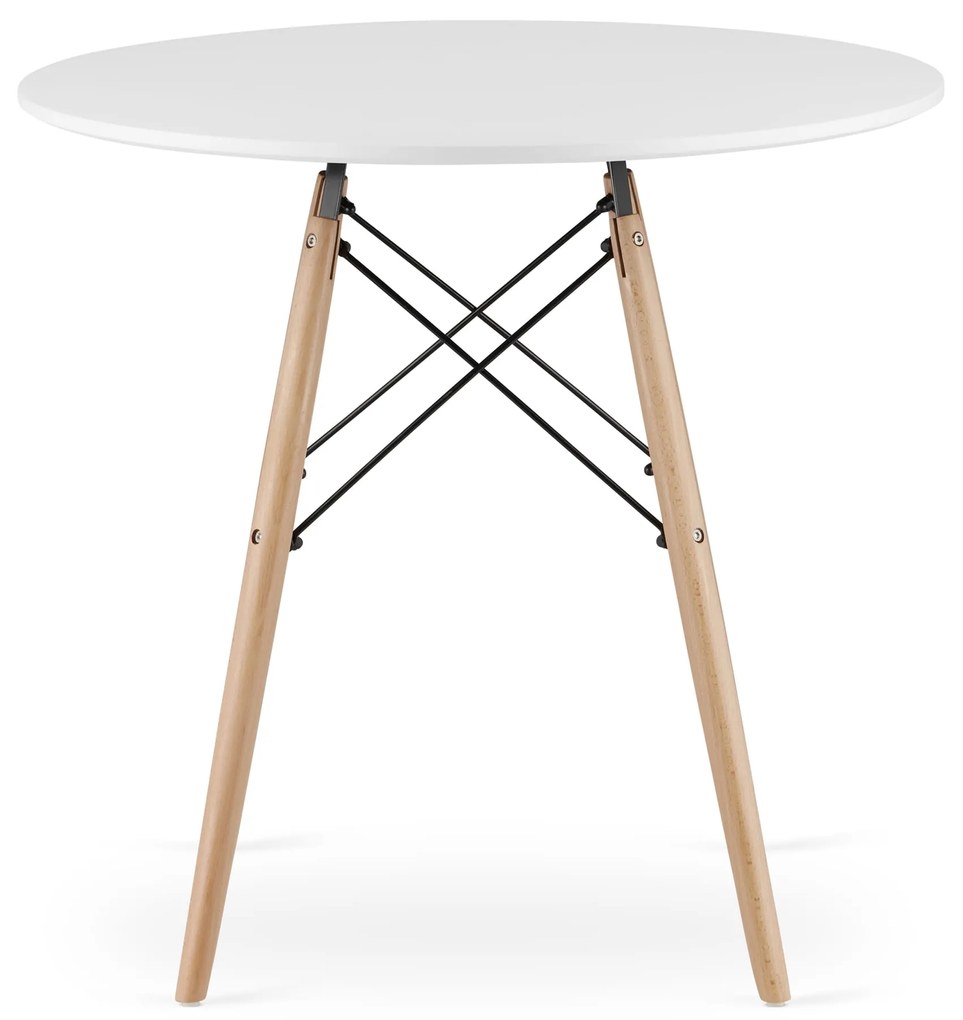 Okrúhly stôl TODI 80 cm - biely 9403 20 80 00