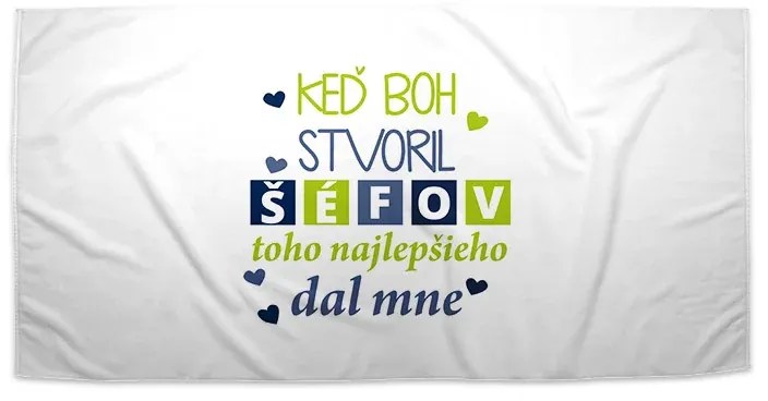 Sablio Uterák Keď Boh stvoril šéfov - 70x140 cm