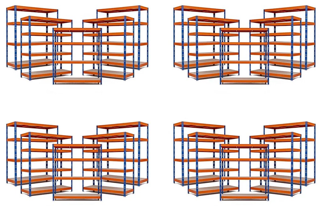 Trestles AKCIA - Balíček 20x Policový regál 1700x1600x600