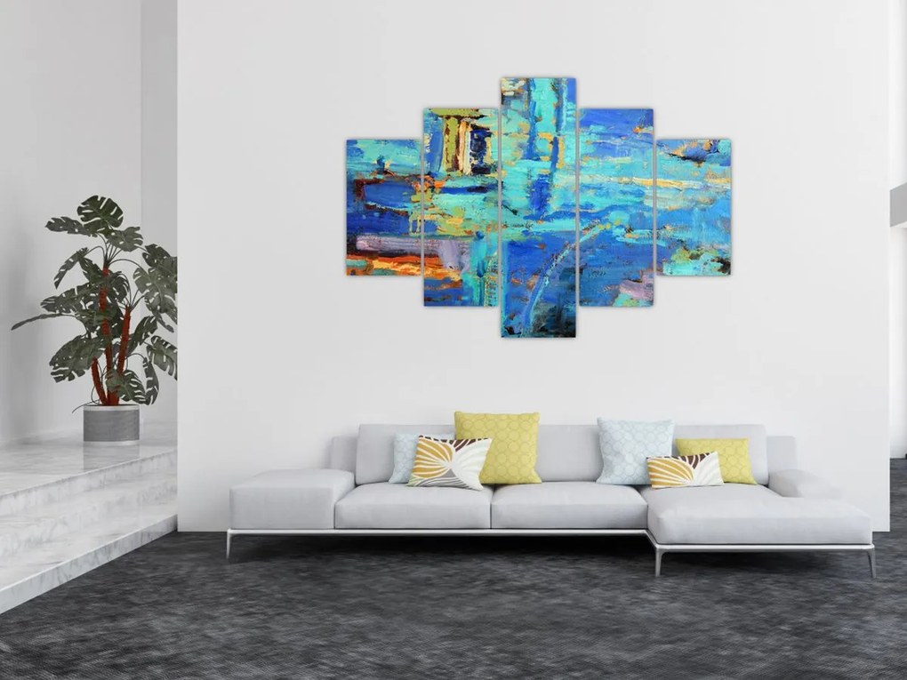 Obraz - Abstraktné olejomaľba (150x105 cm)