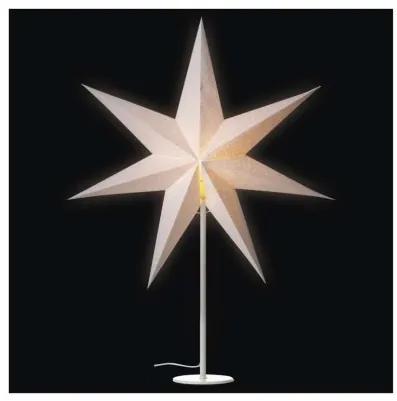 Svícen na žárovku STARLIGHT s papírovou hvězdou bílý