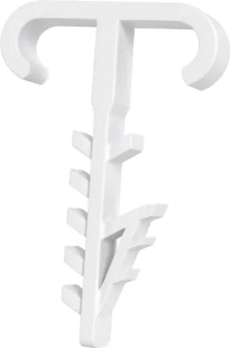 ECOLIGHT Dvojitý držiak pre 2x YDYp 2x2,5 a 3x1,0 ploché káble - 500 ks