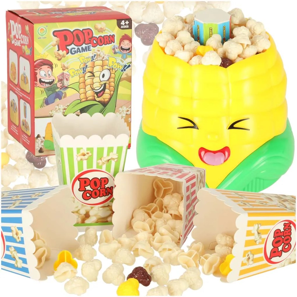 KIK Arkádová hra Catch popcorn corn cups, 2–4 hráči