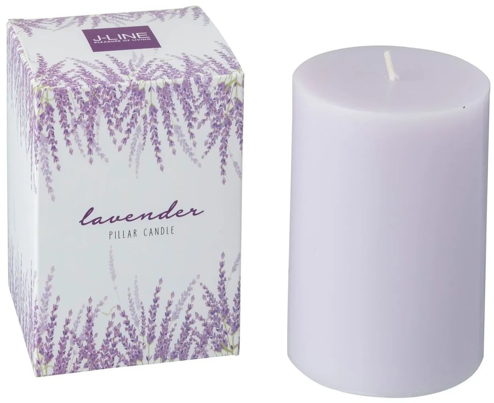 Citrusovo vonná sviečka v darčekovej krabičke Lavender - Ø 7 * 10 / 40h