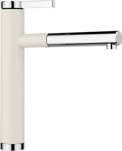 Blanco LINEE S drezová batéria s vyťahovacou sprškou biela soft/chróm 526957