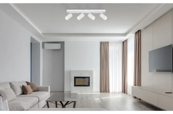 Globo 57911-4W - Bodové svietidlo ROBBY 4xGU10/35W/230V biela