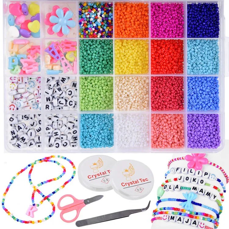 JOKOMISIADA Korálky na náramky korálky set DIY detské šperky ZA4172
