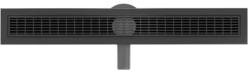 Mexen Flat 360°, nerezový sprchový žľab vzor M33 50 cm, čierna matná, 1733050-40