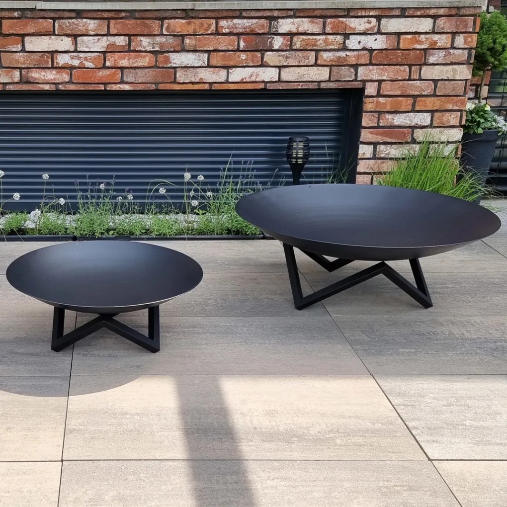 ZÁHRADNÉ OHNISKO NEREO ČIERNE 70 cm