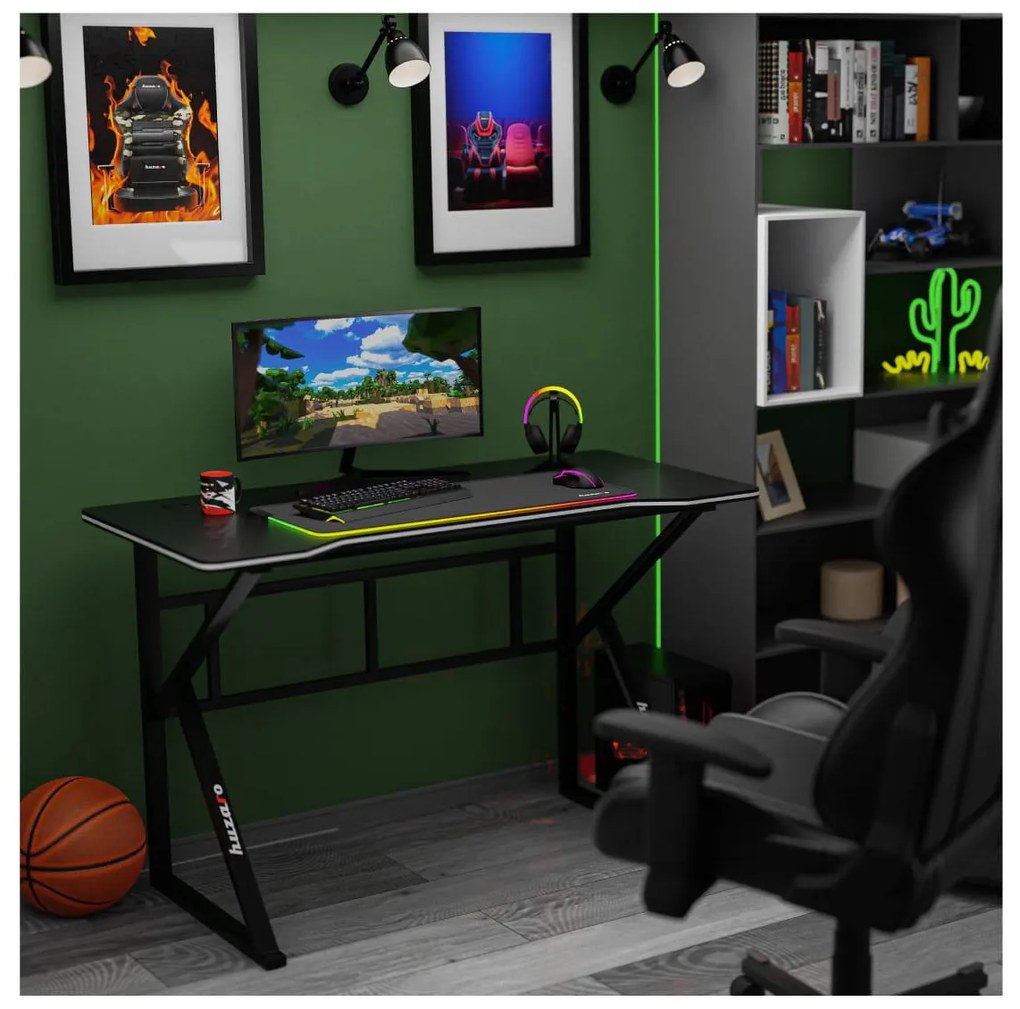 PC stolík Hyperion 1.6 (čierna). Akcia -22%. Vlastná spoľahlivá doprava až k Vám domov. 1087496