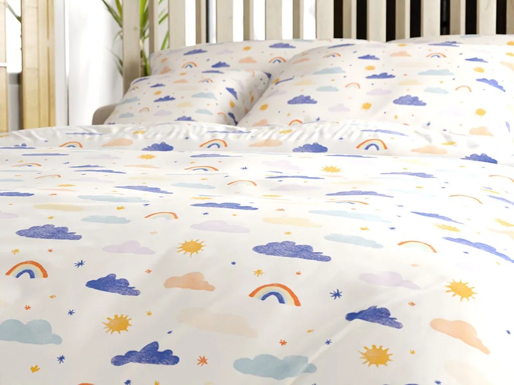 Detské obliečky z Renforcé bavlny CLOUDIRO farebné Rozmer obliečky: 70 x 90 cm | 140 x 200 cm