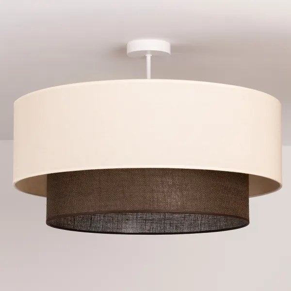 Brilagi - LED prisadený luster BOHO STYLE 3×E27/15W/230V Ø 60 cm krémový/hnedý