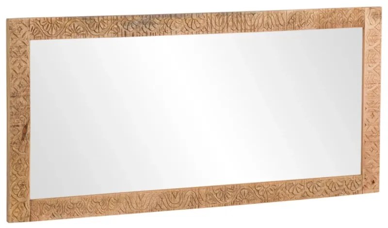 furniture-nabytek.cz - Masívne zrkadlo Mumbai z mangového dreva, lakované, hnedé – 150×70 cm