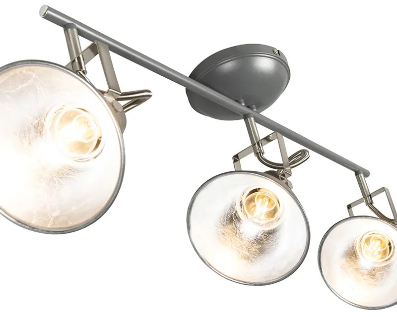 Priemyselné bodové svetlo antracit otočné a sklápateľné 3-svetlo - Tommy