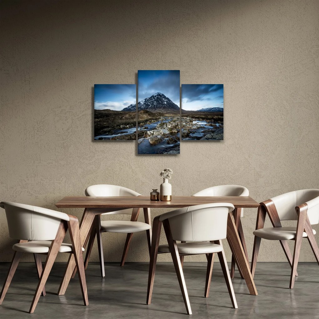 Obraz hory a rieky (90x60 cm)