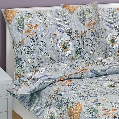 Bellatex Krepové obliečky Lístie, 140 x 220 cm, 70 x 90 cm