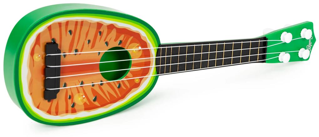 EcoToys Detská ukulele gitara - melón