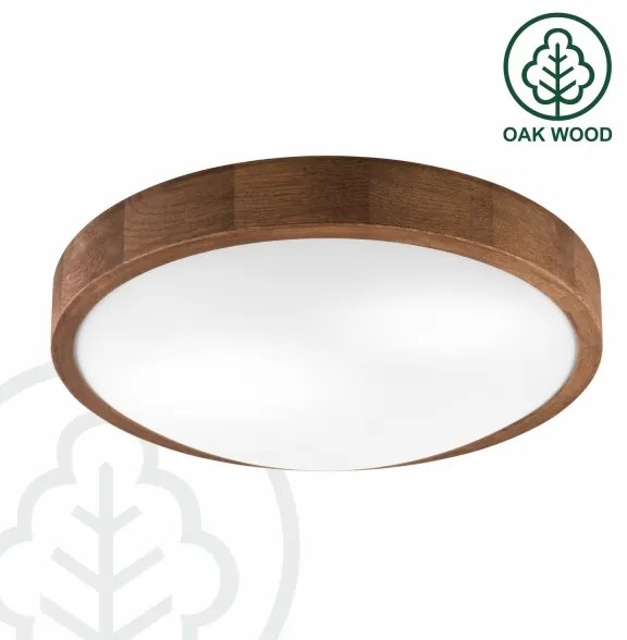 Brilagi - LED Stropné svietidlo CARVALHO SLIM 2xE27/60W/230V dub čerešňa pr. 37 cm