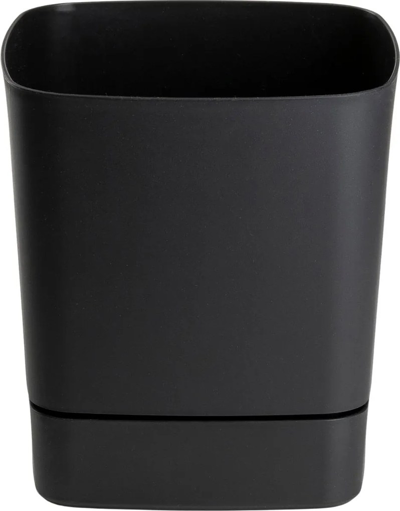 PLASTOVÝ KVETINÁČ CUBI 19X21 CM ČIERNA