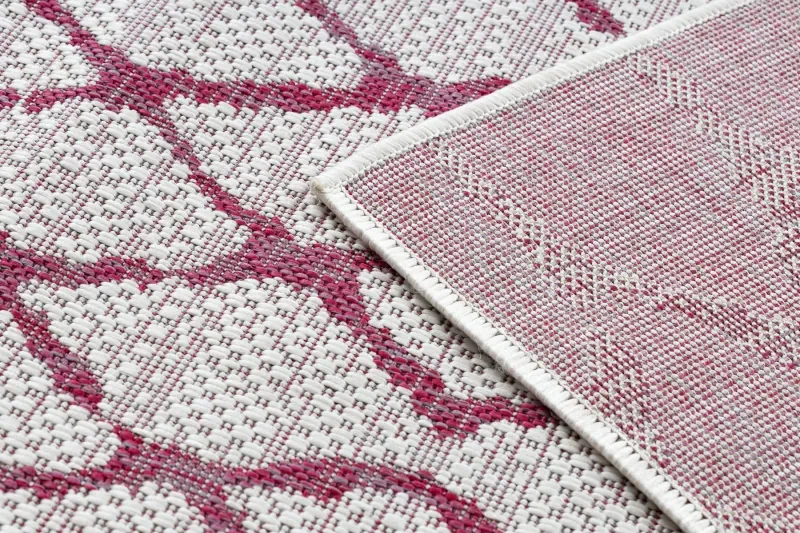 Koberec SISAL SION MREŽA 22129 ecru / fuksia