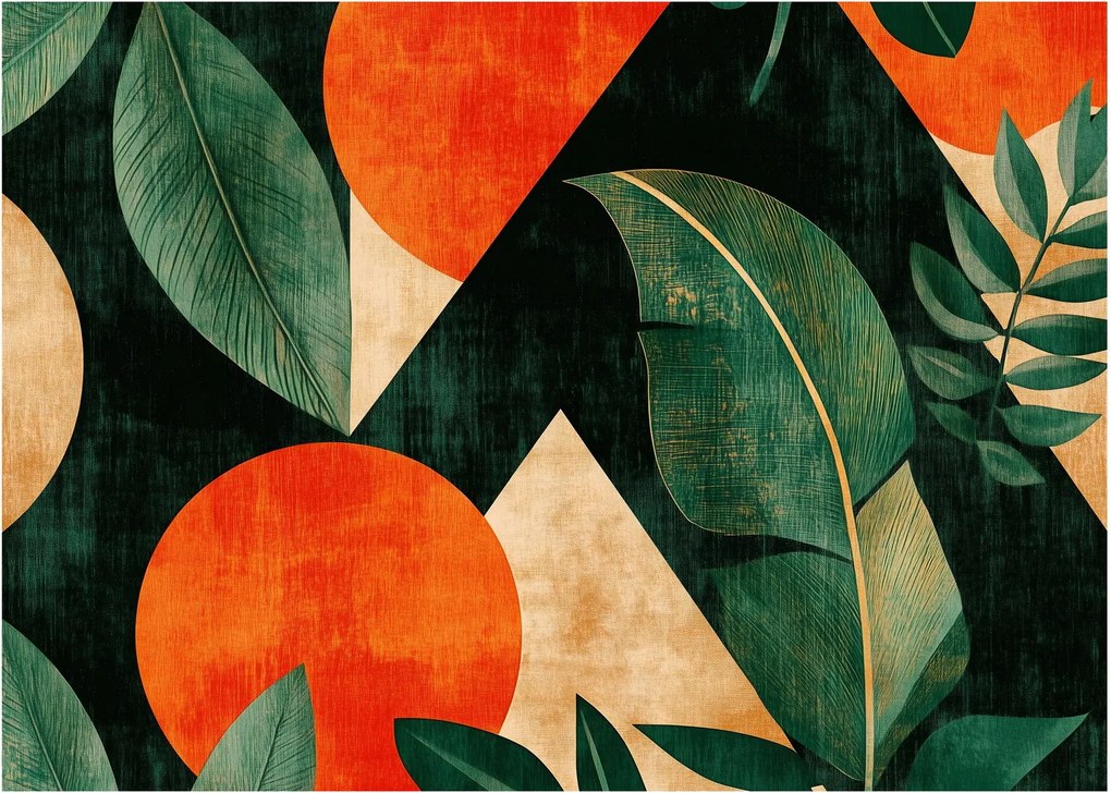 Obraz - Geometrické prírodné motívy II. (70x50 cm)