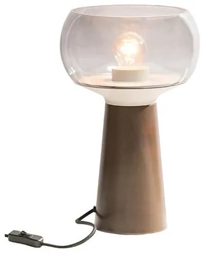 Stolná lampa ø 24 x v 37 cm kávová MUZZA