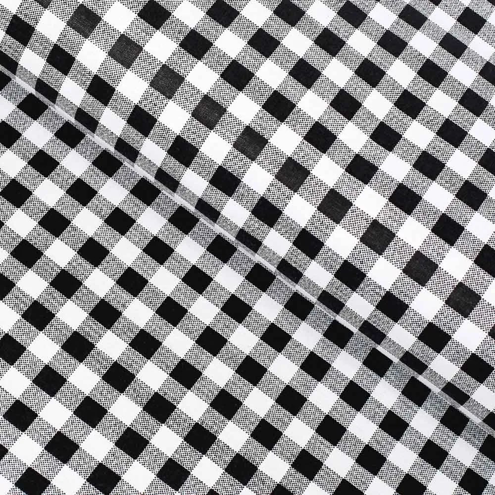 Biante Detské bavlnené posteľné obliečky do postieľky Sandra SA-060 Čierno-biele kocky Do postieľky 90x140 a 40x60 cm