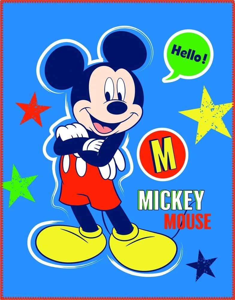 CTI Fleece dečka Mickey Expression 110x140 cm