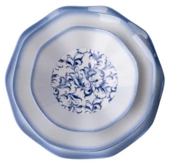 Jedálenská súprava 24 ks modrá/porcelán