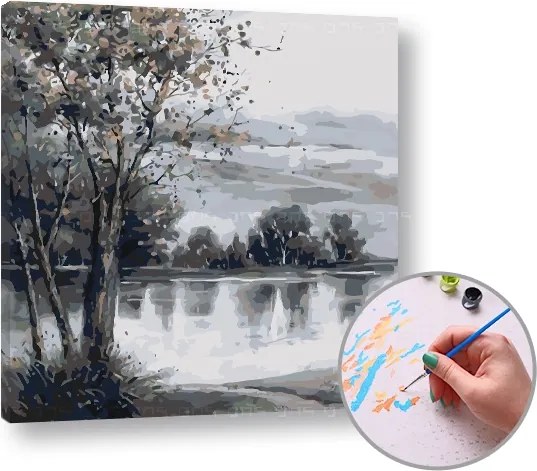 Maľovanie podľa čísel PRI JAZERE – vysoká náročnosť