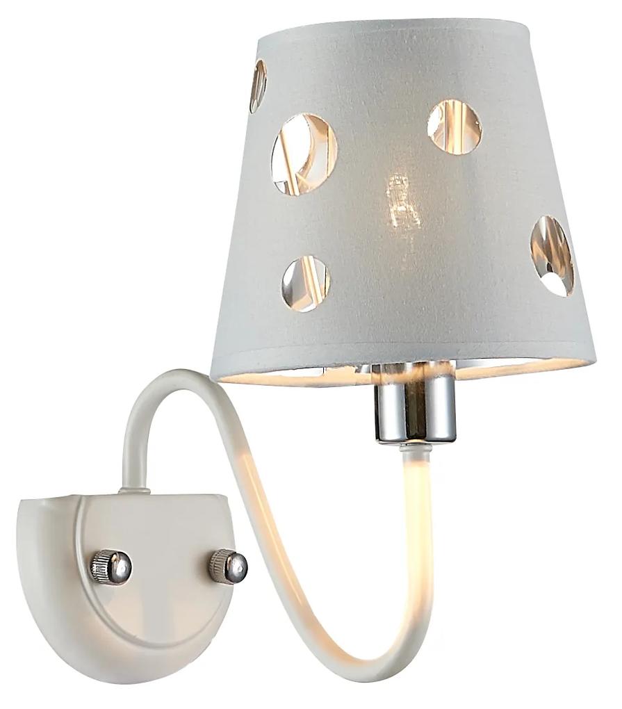 CLX Moderná nástenná lampa TREVISO, 1xE14, 60W, biela