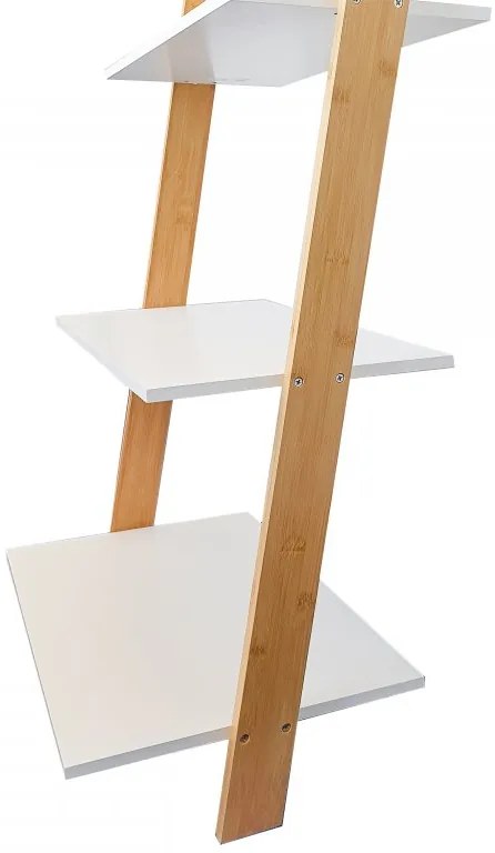 Bambusový stojan na rebrík