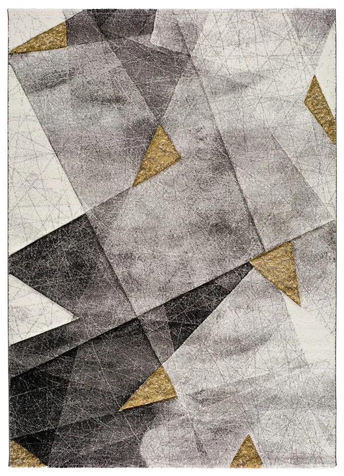 Sivo-žltý koberec Bianca Grey, 60 x 120 cm