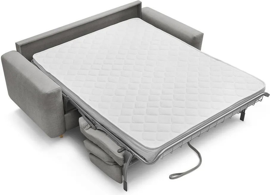 Sivá pohovka na každodenné spanie/rozkladacia 220 cm Cocoone – Bobochic Paris