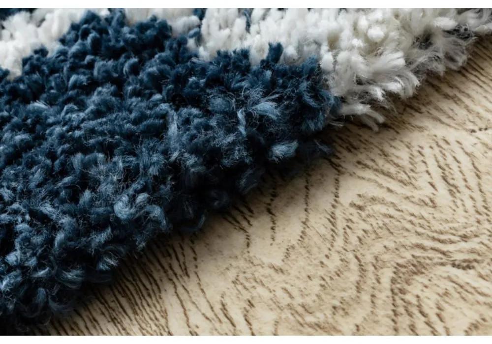 Kusový koberec Shaggy Leones modrý 180x270cm